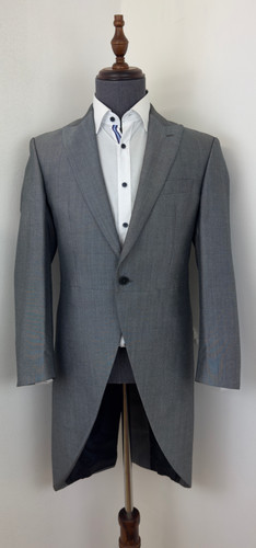 Mens grey tailcoat - mens, wool