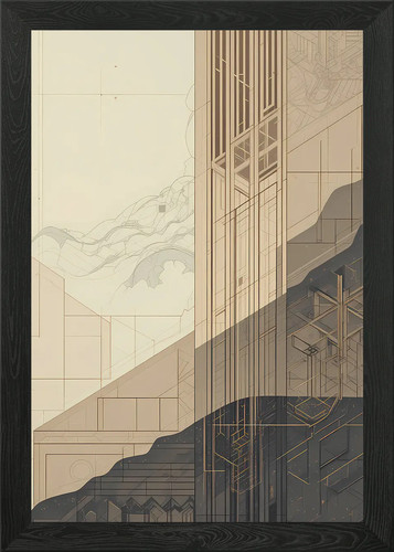 Architectural drawing with - architectural,