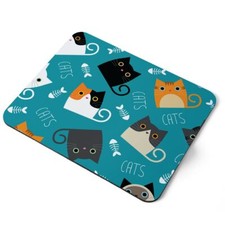 Mouse Mat Pad - Cute Cats Kitten Animals Pets Laptop PC Desk Office #8746