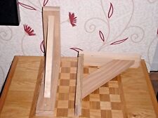 240 mm x 280 mm Pair Of Solid Wood (Oak) Gallows Wooden Shelf Support Brackets 