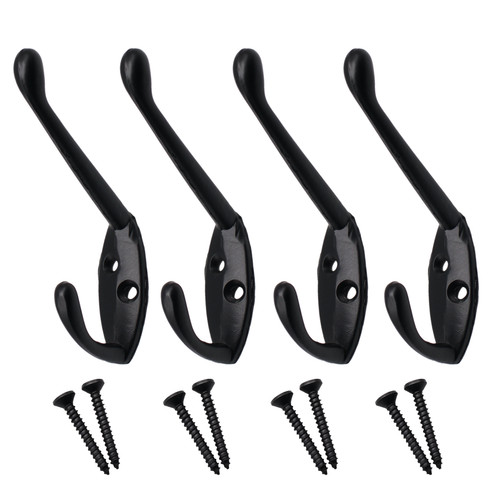 Coat hooks black - coat, 4**