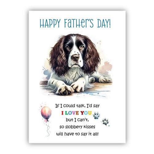 Father day springer spaniel - father's,