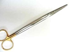 2 X Metzenbaum-Nelson Disecting Scissors Curved 23cm Tekno