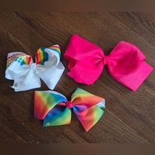 Lot Of 3 Rainbow "JoJo" Bows