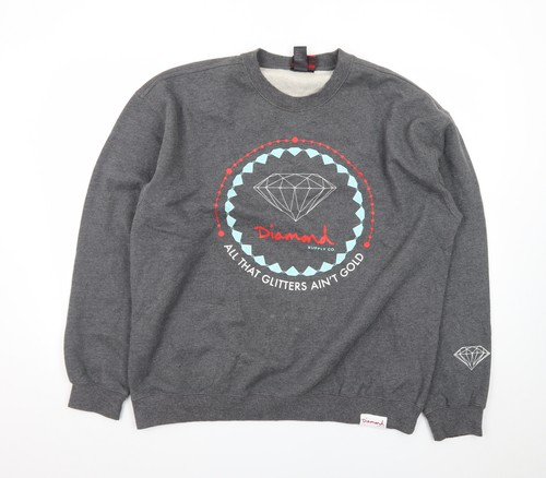 Diamond supply men - men's, grey
