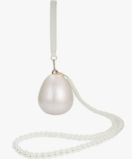 Women Acrylic Egg Clutch Bag Cute Pearl Acrylic Evening Handbags Marble Purses