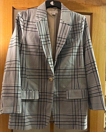 Women grey plaid tweed - women’s,