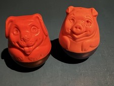 Dog & Pig Weebles Preowned
