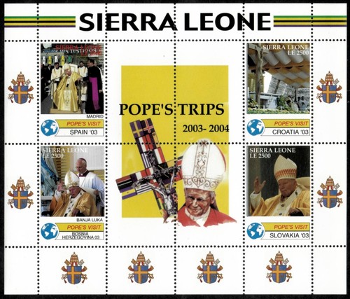 Sierra leone 2005 pope john - leone,