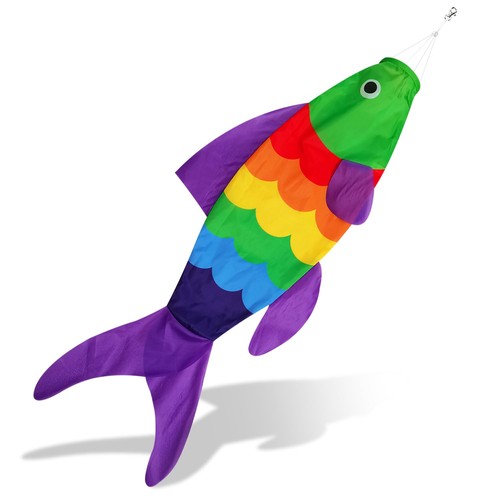 Rainbow fish windsock - windsock, heavy