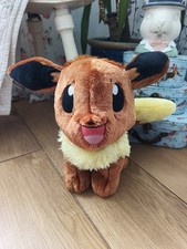 Pokemon Build A Bear Eevee 16" Plush Stuffed Animal No Sound 2017 BAB 