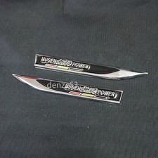 Pair Chrome Silver Black MUGEN