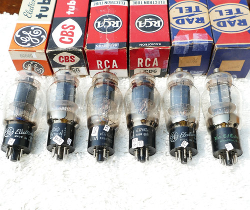 Six 6cd6g tubes fully vetted - 6cd6g,