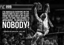 CONOR MCGREGOR UFC 205 QUOTE