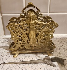 ART NOUVEAU STYLE BRASS LETTER
