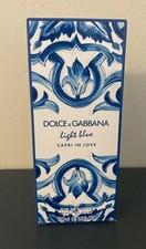 DOLCE & GABBANA LIGHT BLUE CAPRI IN LOVE OFFICIAL EMPTY 100 ML GIFT BOX