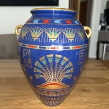 1987 FRANKLIN MINT THE GOLDEN VASE OF BAST 24k GOLD DECORATED- Great Condition-