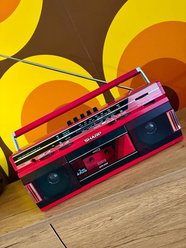 Vintage sharp 241y - qt-241y(r), red