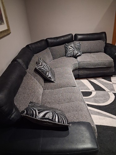 Suite sofamodern grey black - sofamodern, &