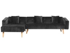 Corner Sofa VADSO Black Velvet