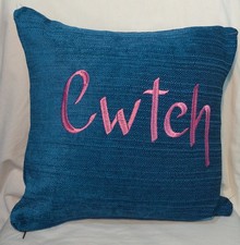Cwtch , Welsh, Embroidered