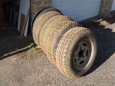 Land Rover Discovery steel wheels and tyres used (x5)