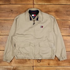 Vintage Tommy Hilfiger Windbreaker Jacket M Bomber Beige