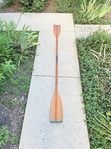 Vintage wooden kayak canoe - vintage,