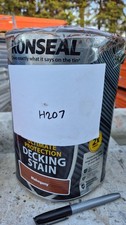 Ronseal Ultimate Protection Decking Stain 5 Litre - MAHOGANY DAMAGED TIN