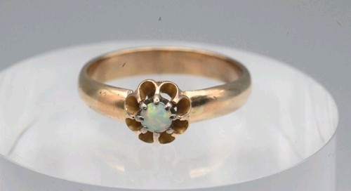 Antique art deco opal ring - opal,