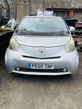 TOYOTA IQ2 HATCHBACK 2010 SILVER BRAKING FOR PARTS
