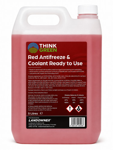 Red antifreeze coolant - 5l,