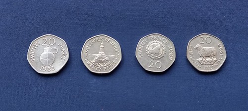 20p twenty pences 2 - 4, x
