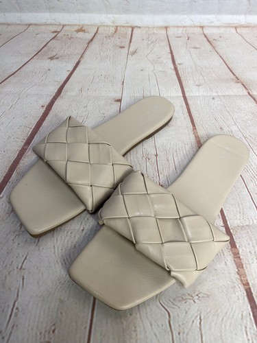 Beige faux leather summer - beige,