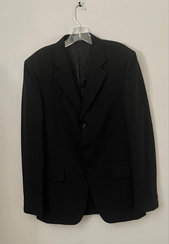 Prada black smooth wool - black,