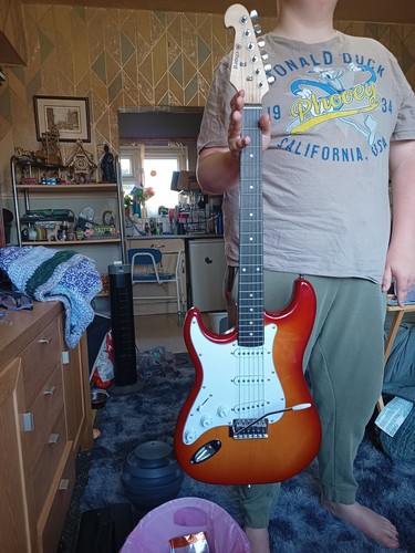 Chord stratocaster guitar - chord, left