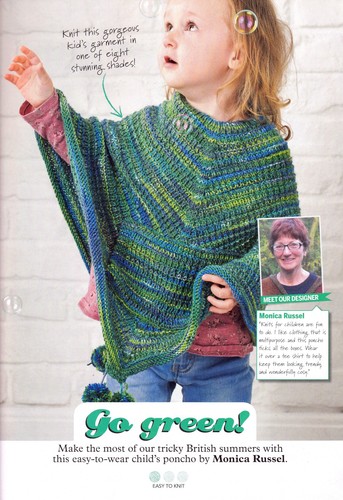 Knitting pattern child - knitting, poncho