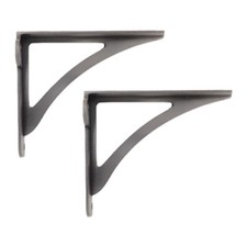 Shelf brackets pair pewter - brackets,