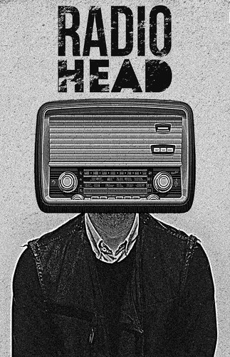 Radiohead rock music poster - rock,