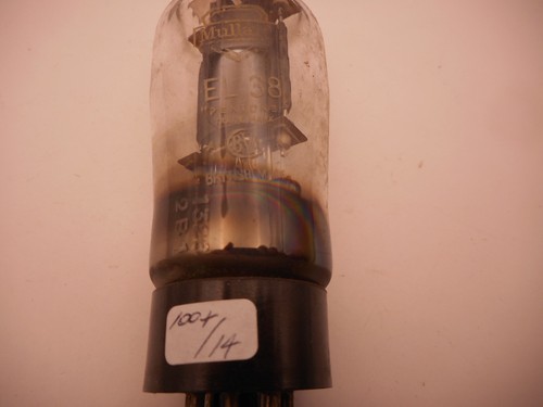 El38 mullard valve used - valve, (a1)