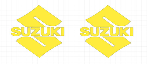 Suzuki logo replica tank - suzuki,