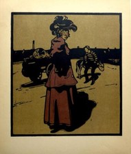 COSTER HAMMERSMITH BY WILLIAM NICHOLSON LONDON TYPES ORIGINAL LITHOGRAPH c1898