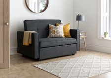 Troy Grey 2 Seater Sofa Bed