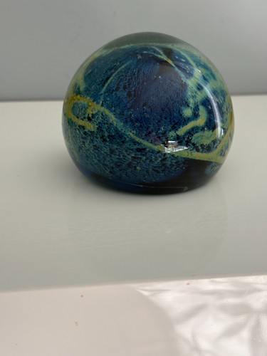 Mdina art glass paperweight - art,