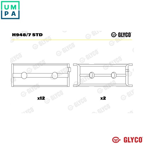 Crankshaft bearings for - for, bmw
