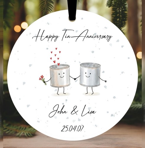 10th tin wedding - tin,