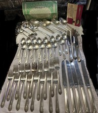Vint 49 Pc. set of Wm. Rogers Sectional  LS Silverplated Flatware 1939 Imperial