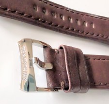 Genuine Raymond Weil 26mm Don Giovanni Brown Leather Strap and Buckle NOS