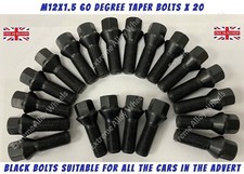 Black Wheel Bolts Fits BMW E30