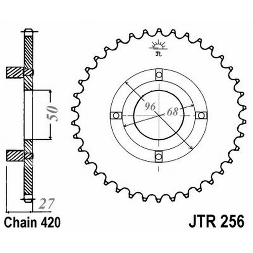 256 z46 crown for honda - 256,